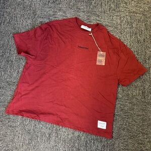 Men's Mitchell & Ness Red Essentials Heavyweight T-Shirt